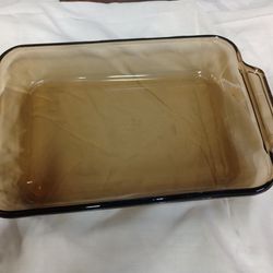 Vintage Anchor Ovenware Amber Baking Dish