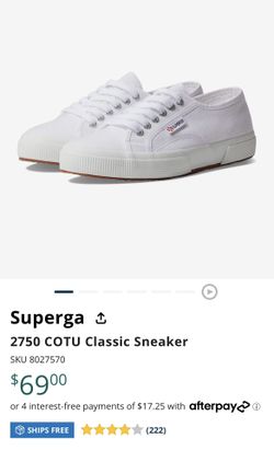 Unisex Superga 2750 COTU Classic Sneaker, Size 38
