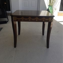 Wood End Table 