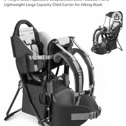 Baby Backpack Carrier, Toddler Hiking Backpack with Safety 3-Height Seat
