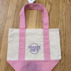 Trader Joe’s, mini tote bag  Easter theme pink