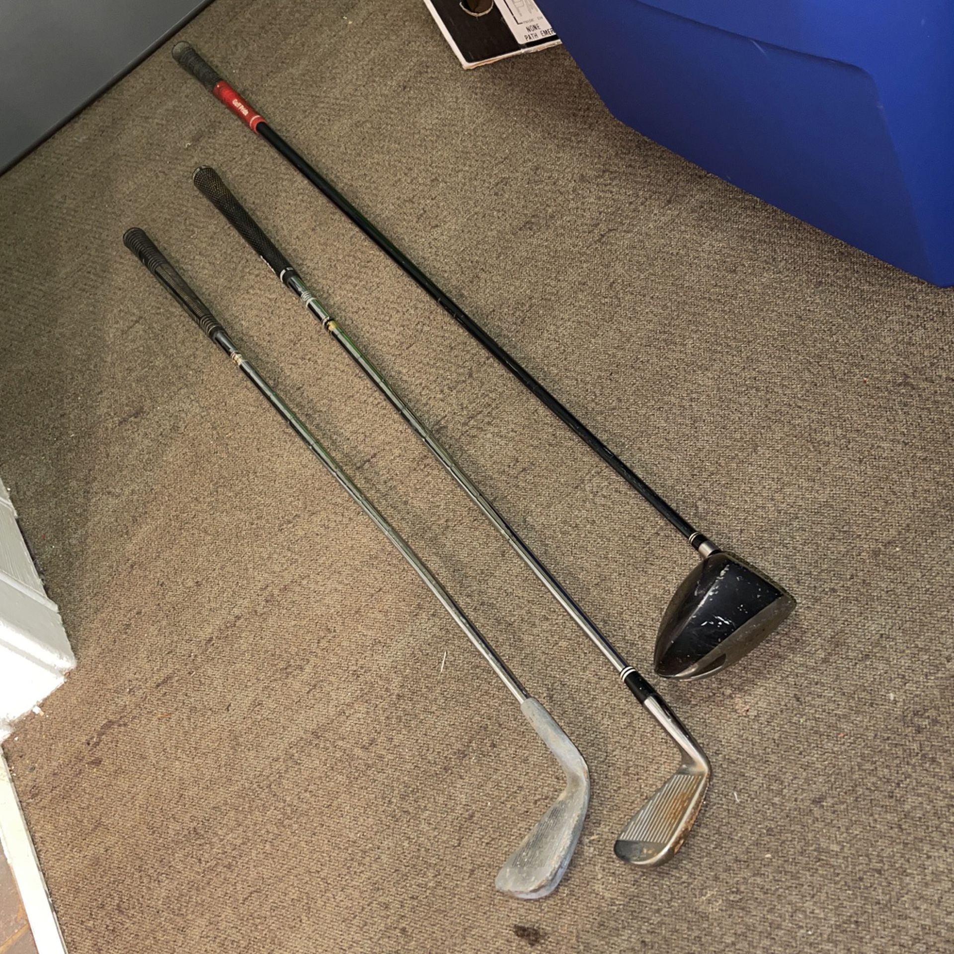 3 Golf Clubs/ Driver , 2 Wedges. Cheapest Deal Ever