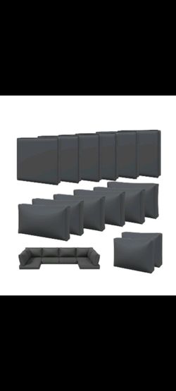 Aoxun 14pcs Patio Cushion Covers ( Brand New, In Box ) For $40
