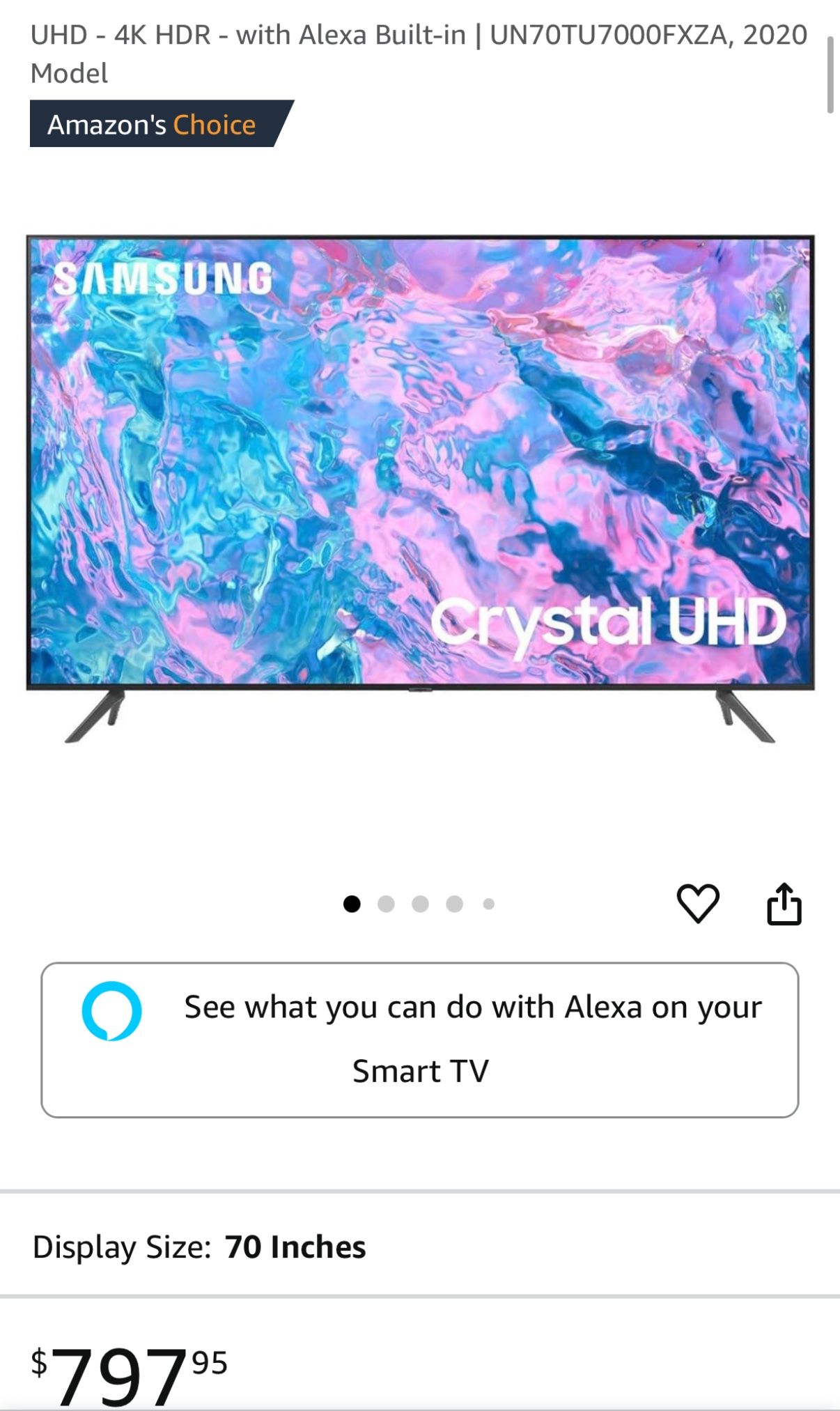 70’ Inch flat Screen
