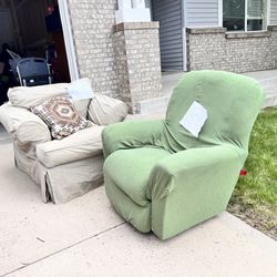 FREE RECLINER AND FREE EASY CHAIR