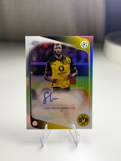 2025-26 Topps Chrome UEFA Serhou Guirassy Auto