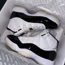 Air Jordan 11 Retro Gratitude White/Metallic Gold-Black Men’s Size 7