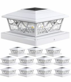 APONUO Solar Post Cap Lights 4x4 5x5 6x6, IP64 Waterproof. K158