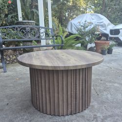 Round Mid Century Modern Coffee Table