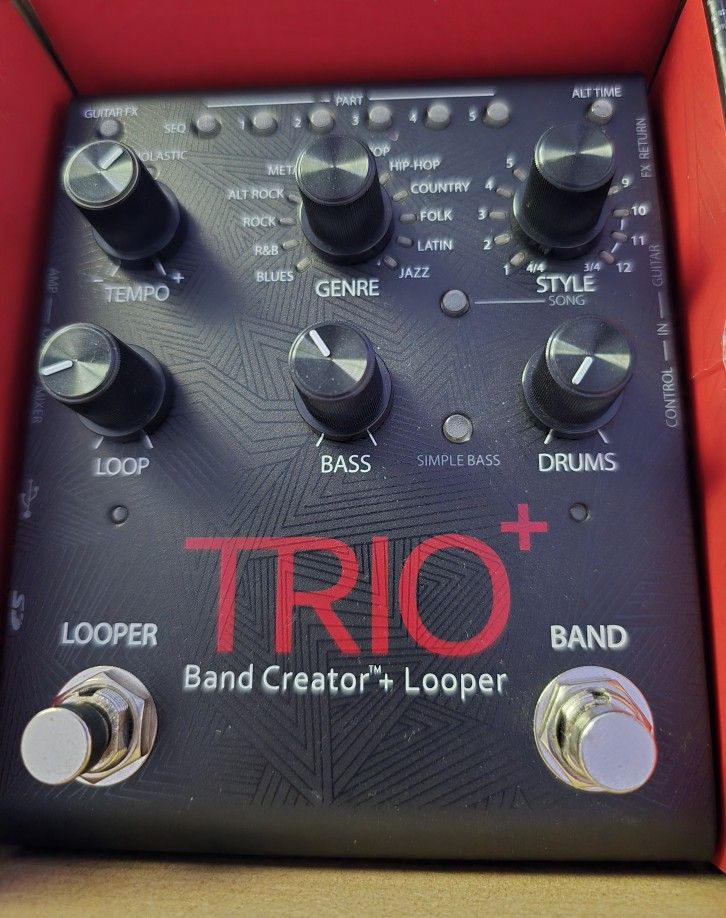Band Creator Trio+ Looper with Foot Pedal