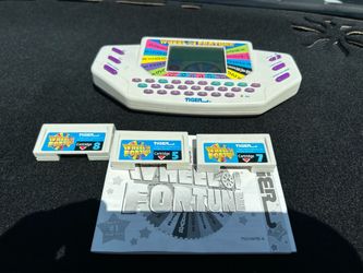 Tiger Wheel of Fortune Handheld Game with Cartridges