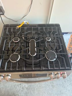 Stainless Steel 5-Burner Gas Range