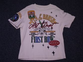 First Row “Paint & Brush” Beige Shirt