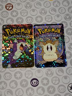 Rattata & Raticate Nintendo Prism Stickers (2000)