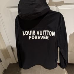 Large Louis Vuitton Wind/rain Jacket With Hood