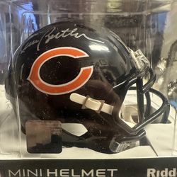 Kevin Butler Signed Chicago Bears Riddell Speed Mini Helmet Schwartz