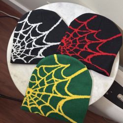 Spider Web Beanies