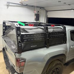 Tacoma Bed Rack High, Custom Made, Compatible With Softtoper 