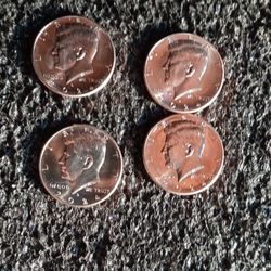 4 2024 Half Dollar Coins