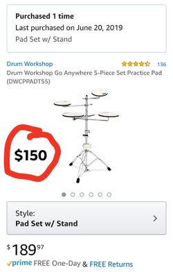 DW 5-piece practice pad set