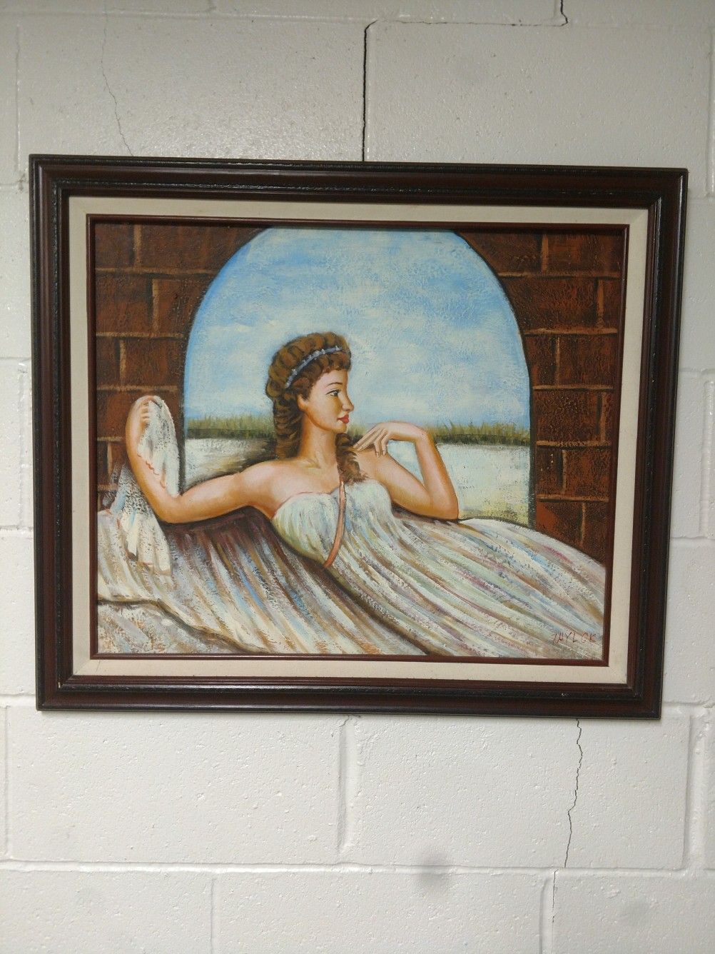 Framed Painted Canvas Wall Art