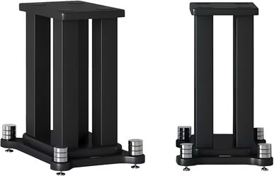 Heavy Duty MDF Speaker Stands Pair 11.8" Bookshelf Satellite Stand Holds 88lbs