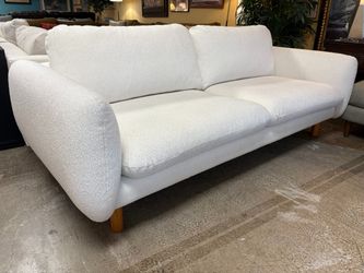 ARTICLE Sanders Ivory Wool Boucle Modern Sofa