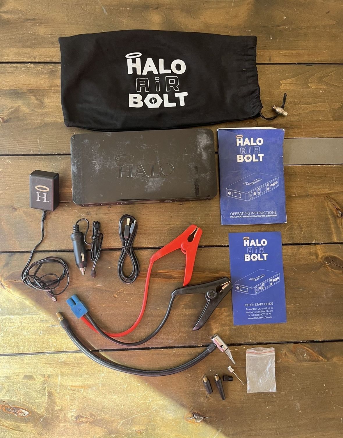 Halo Bolt Air, Portable Air Compressor And Vehicle Starter