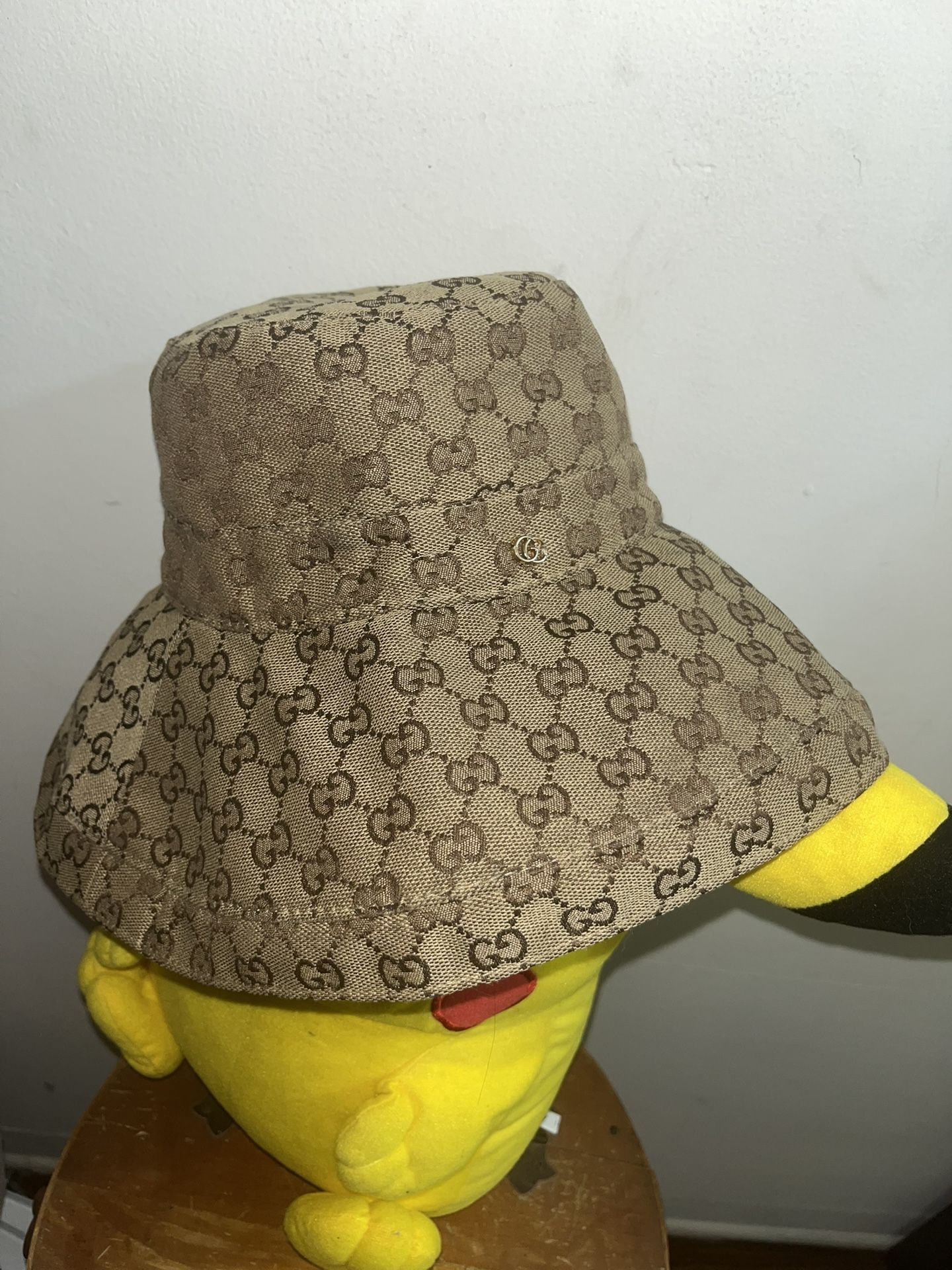 GUCCI Long Brim Hat (Authentic) Brown