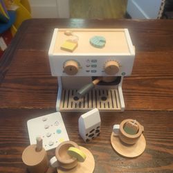 Vertbaudet Coffee & Tea Machine in Wood 