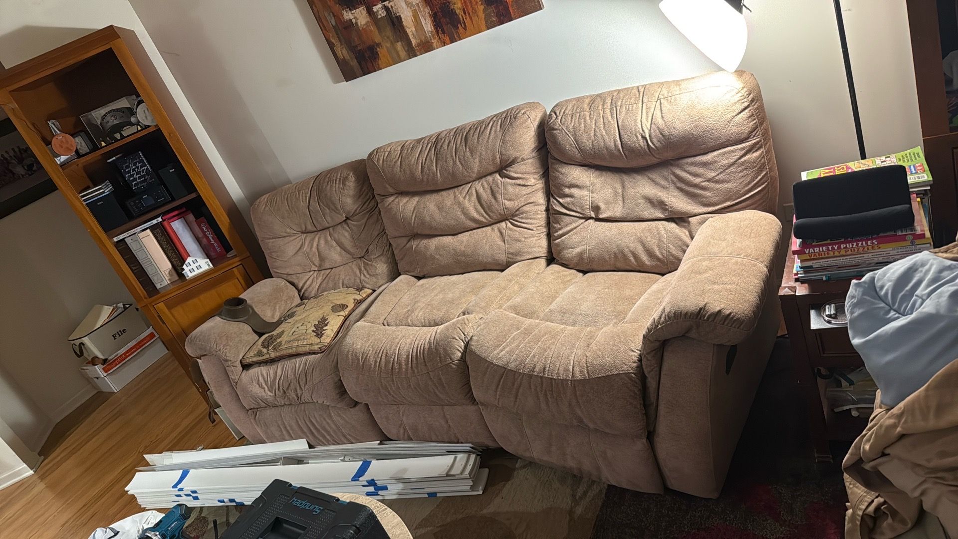 FREE DUAL RECLINING COUCH