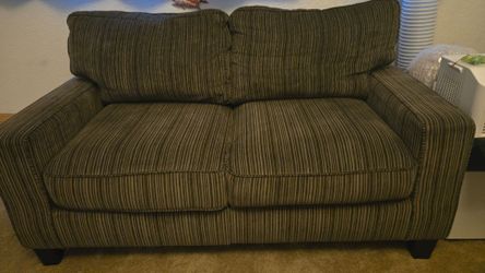 Two-Seat Fabric Loveseat Sofa