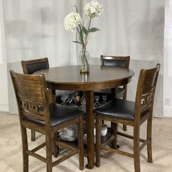 High Multi-Functional Dining Table With 4 Chairs 