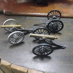 Antique Metal Toy Canon's 