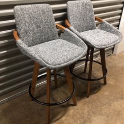 Cosmo 26” Counter Stools – Set of 2 ✨