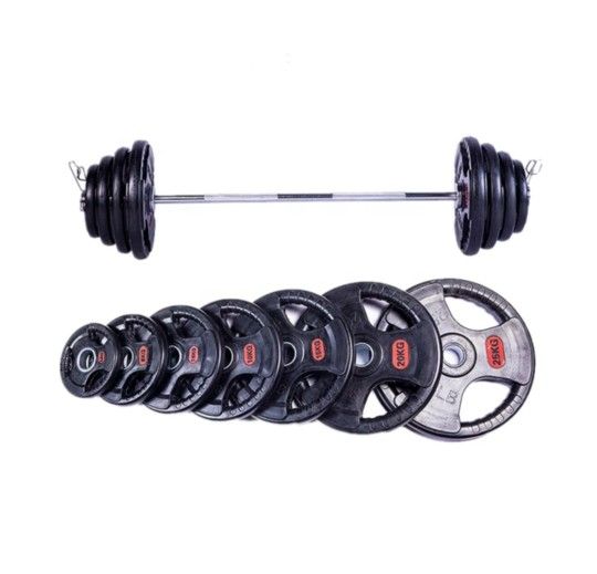 Brand New Rubber Coated Olympic Weight Set