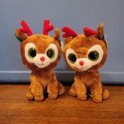 Big Eyed Reindeer Plush  - TY