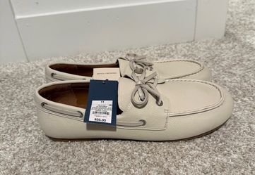 Merchery Foam Women’s Beige Memory Foam Synthetic Lace-Up Boat Shoes Size 11