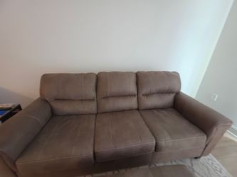 Faux Suede Sofa