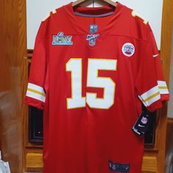 Kansas City CHIEFS Red MAHOMES 15 SUPERBOWL  Men's Women's Youth