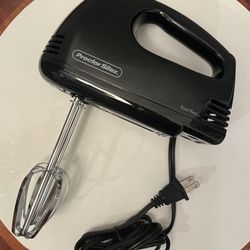 Vintage Proctor Silex 5 Speed Hand Mixer Black Model: 62507