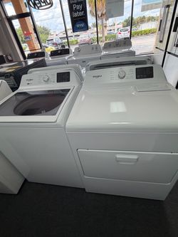 Whirlpool washer and dryer glass top