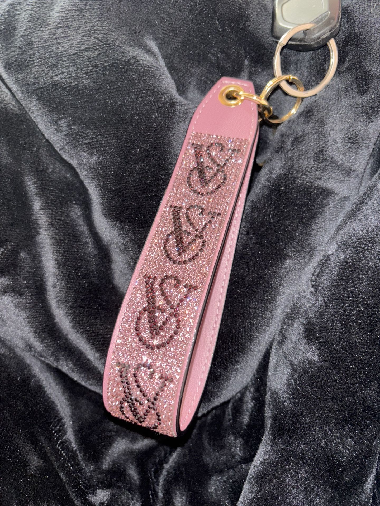 New  Purple/ Mauve Victoria's Secret Wristlet Strap Keychain