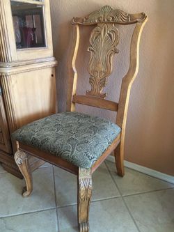 Accent Chair brown wood