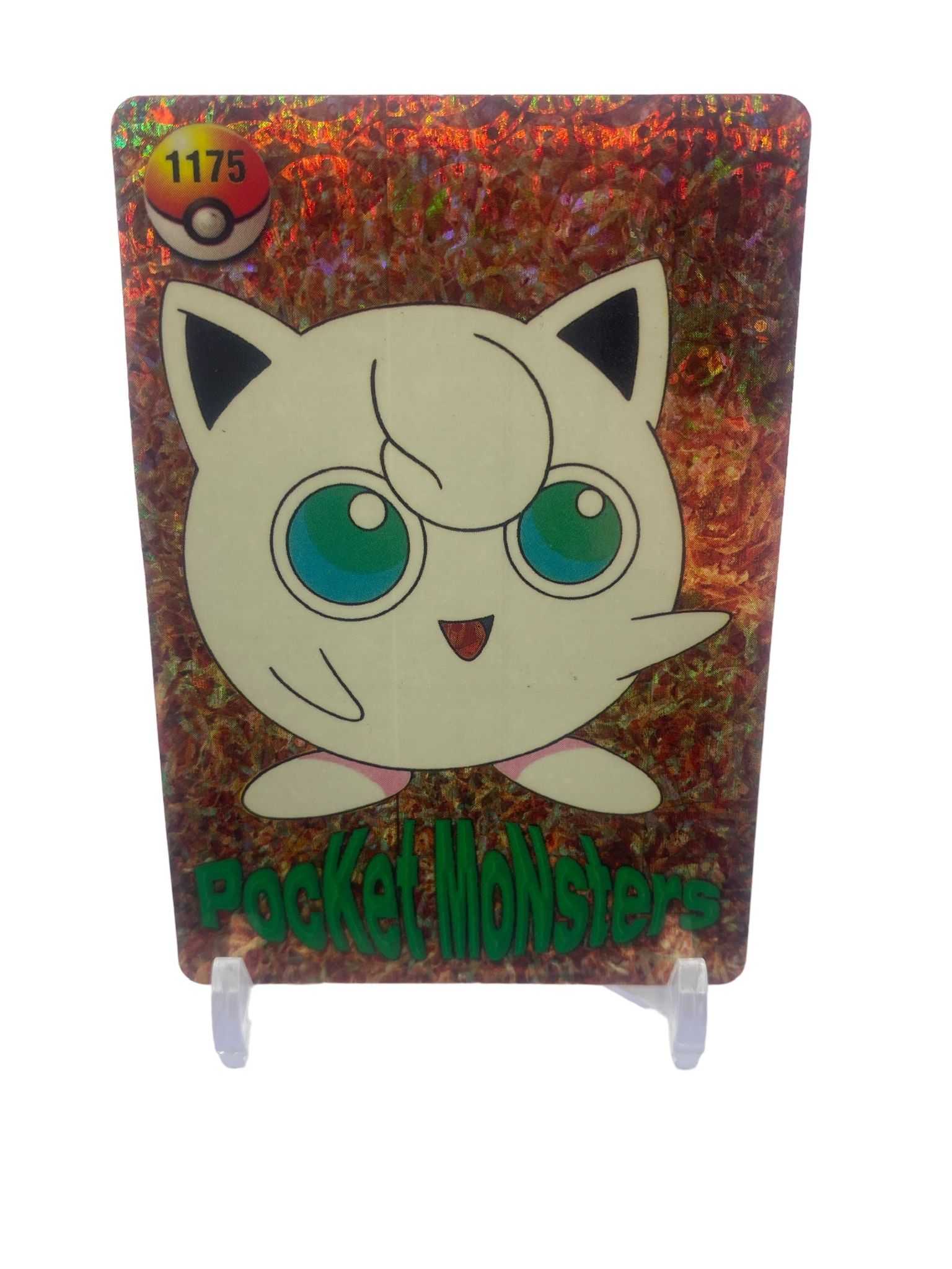 Pokémon Holo Prism Vending Card Stickers Jigglypuff