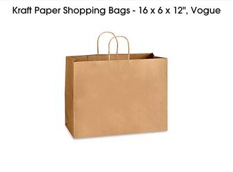Paper Bags 16x6x12 /250 Pcs $110