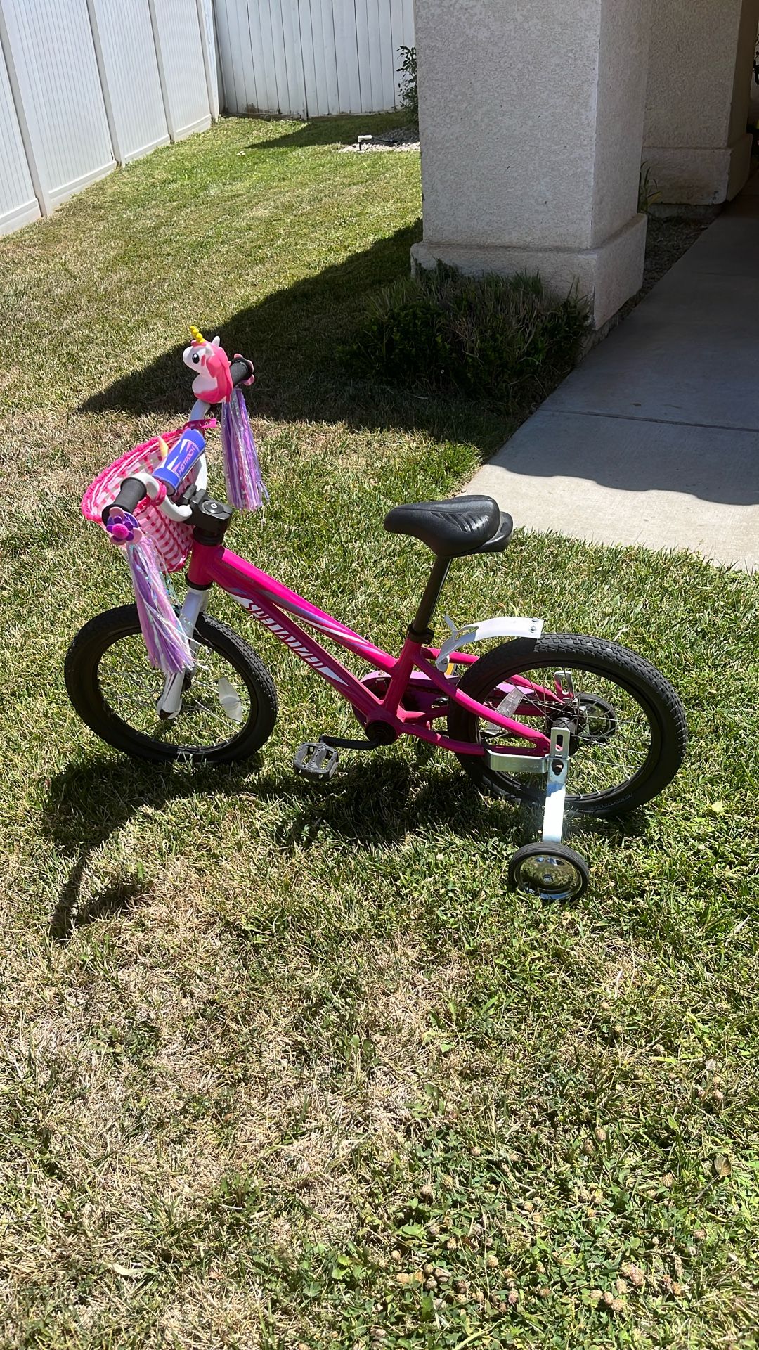 Kids Girl Bike With Training Wheels