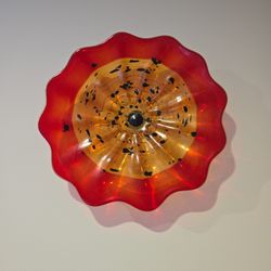 Hand Blown Glass Flower 
