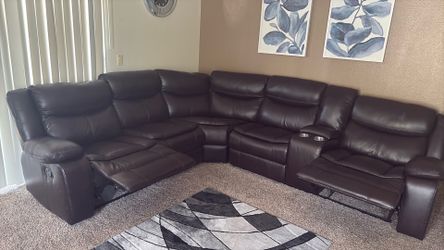Leather couches