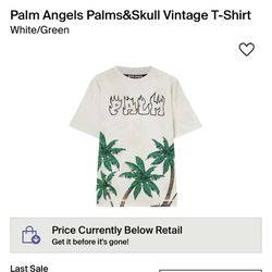 1:1 Palm Angels Palms&Skull Vintage T-Shirt